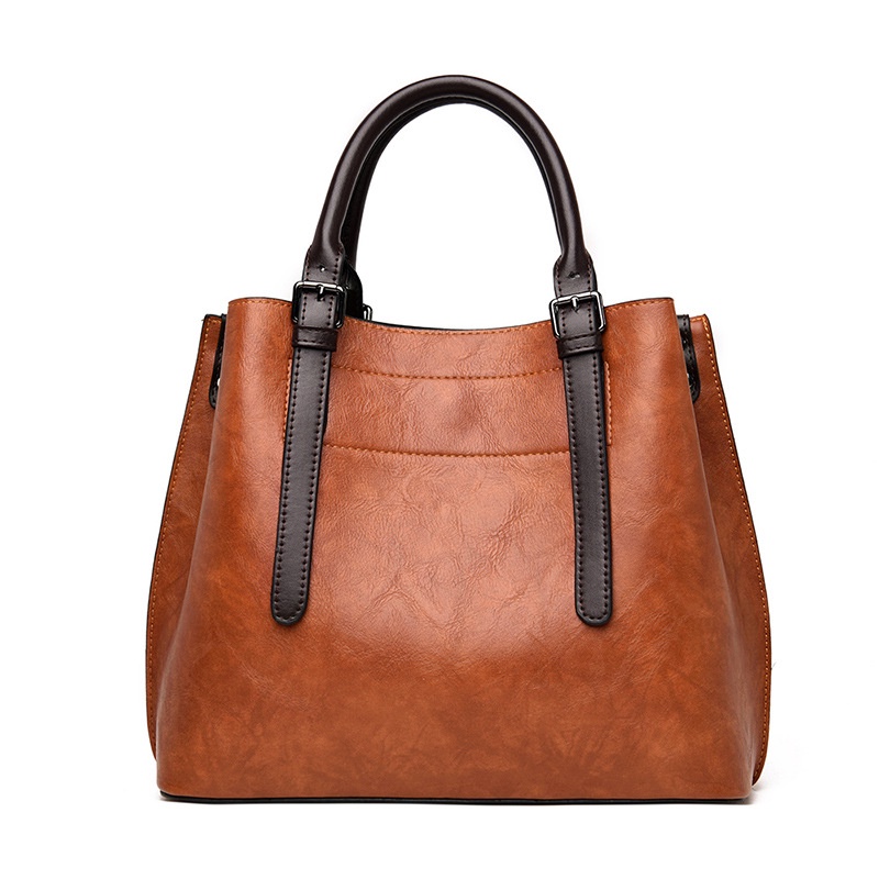 Túi Đeo Vai Có Khóa Cỡ Lớn Phong Cách Cổ Điển Thanh Lịch Cho Nữ