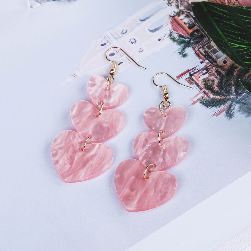 Bông tai trái tim khuyên tai thời trang nữ xinh xắn - Mã HT002