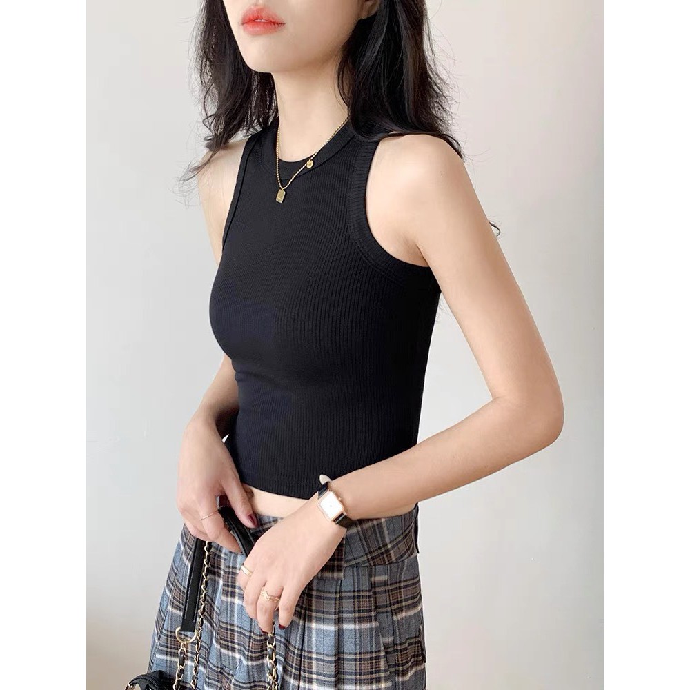 Áo Ba Lỗ Nữ 🌺SALE🌺 Áo Croptop đen trắng Thun Body chất liệu nhập khẩu cao cấp Dáng Ôm Siêu Đẹp SuzaHouse N08