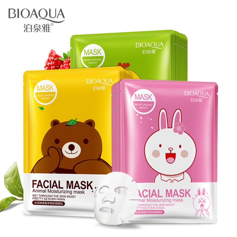 Mask Mặt nạ dưỡng ẩm chiết xuất thực vật hoạt hình cute