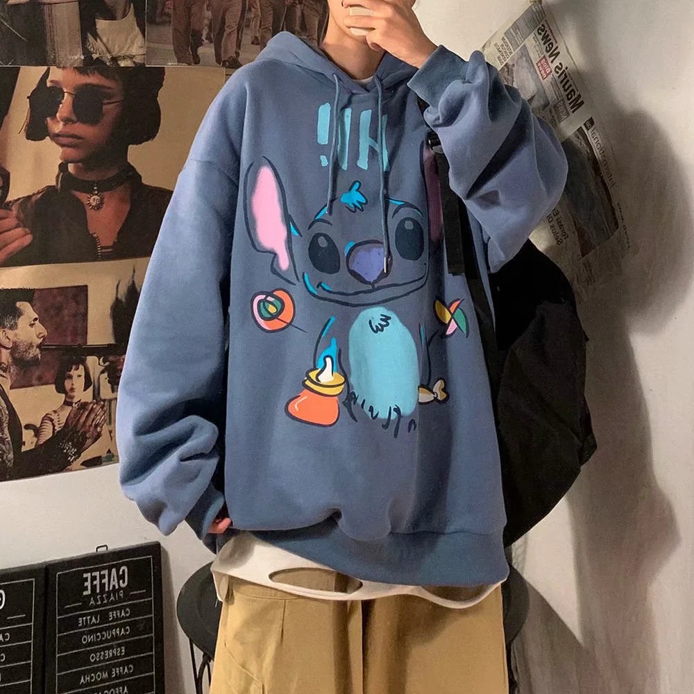 Áo hoodie dáng rộng in họa tiết cỡ M-2XL cao cấp thời trang cho nam | BigBuy360 - bigbuy360.vn