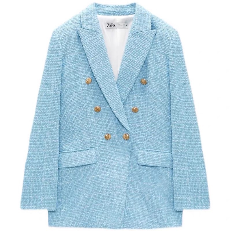 Áo khoác brazer xanh da trời Zarrrraa