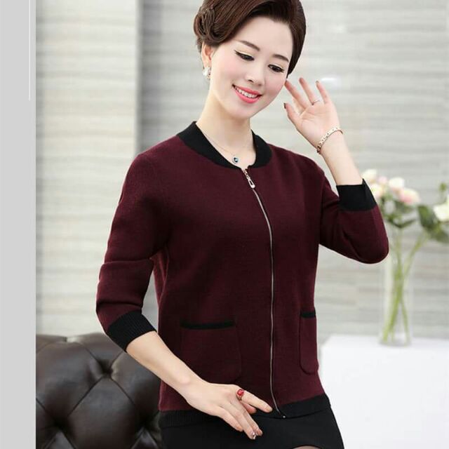 Áo len trung niên cao cấp kiểu dáng sang trọng QCNP769