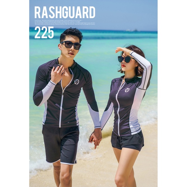 Bộ Đồ bơi nữ,Set Bikini 3 mảnh dài tay đi biển hàn quốc chất thun lạnh hàn quốc quần đùi 2 lớp cạp cao che bụng kín đáo