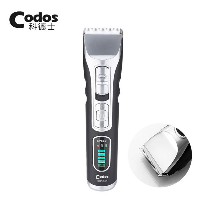 Codos CHC - 918 Tông đơ cắt tóc Hàn Quốc pin lithium 270 phút hiển thị thời gian pin