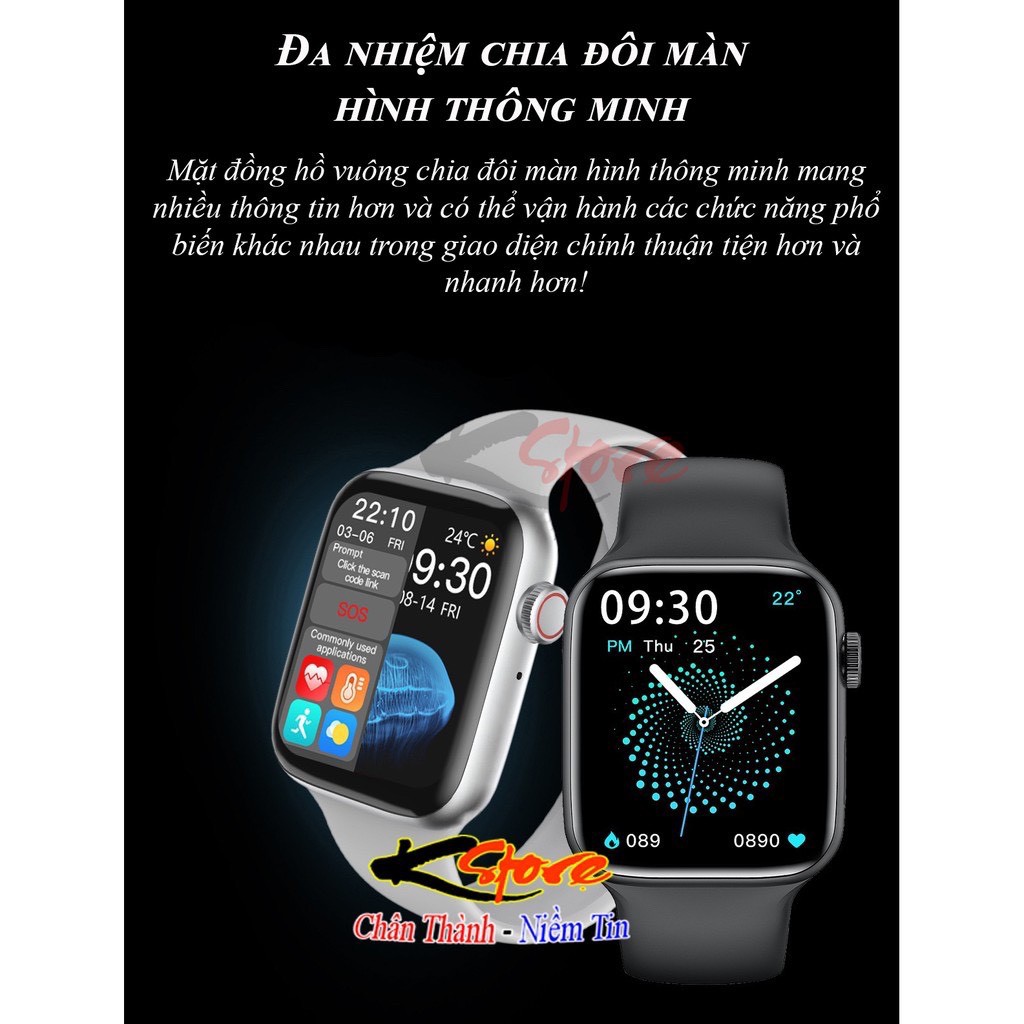 Đồng hồ thông minh❤️❤️Vòng đeo tay thông minh Nam Nữ❤️❤️Smart watch Seri 6 chống nước giá rẻ nghe gọi 2 chiều bluetooth