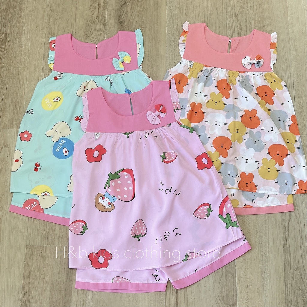 Bộ lanh lụa đẹp bé gái size đại 15-45kg❤️Bộ tole 2 da hàng thiết kế chất mềm mịn,ít nhăn, thấm mồ hôi tốt