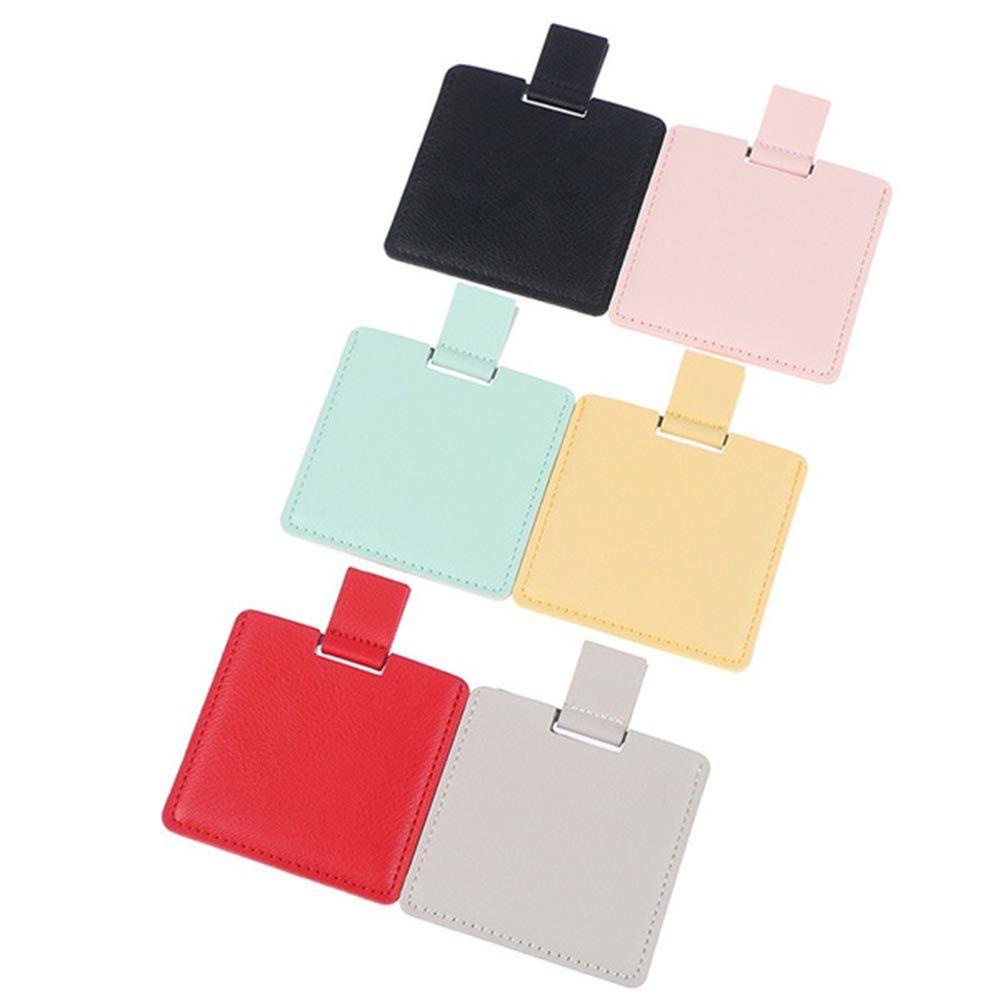 Gương Trang Điểm Gấp Gọn Bằng Da PU Siêu Mỏng Tiện Dụng