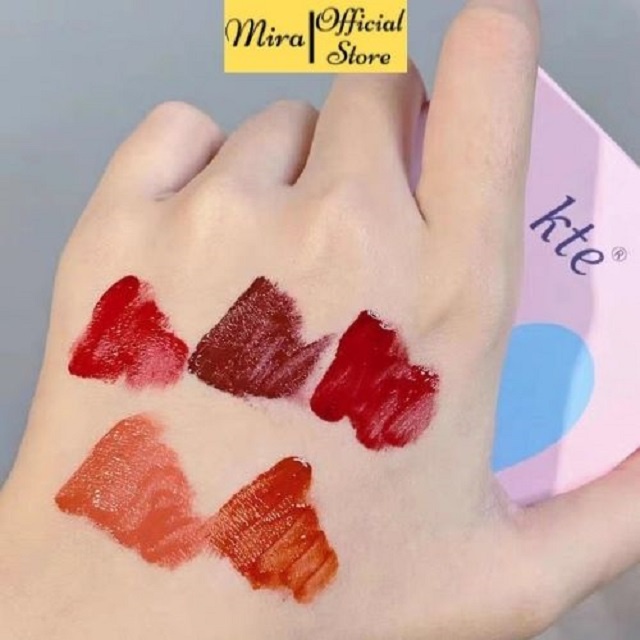 Set Son Kem Lì KTE Fluffy Matte Lip Glaze HÀNG CHÍNH HÃNG Miraa shop