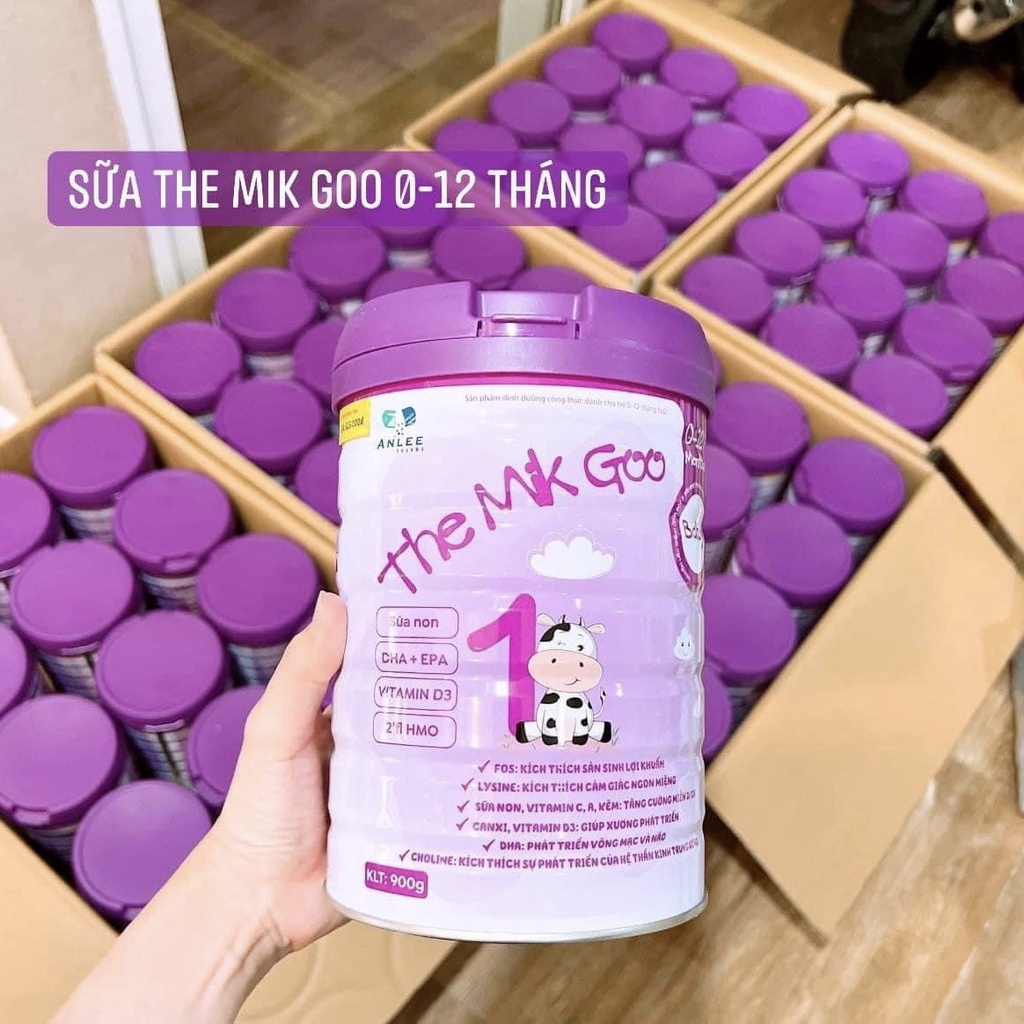 Sữa The Mik Goo số 1 lon 900gr - Phát triển trí não, Tăng cân, tăng cao, phát triển toàn diện