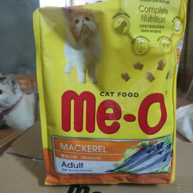 Hạt Me-O 1,2kg vị cá ngừ, hải sản và cá thu cho mèo trưởng thành