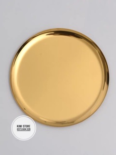 Khay Gold Tròn to để mỹ phẩm