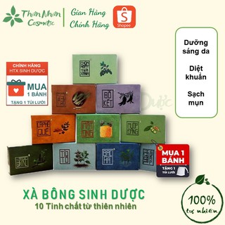 Xà Bông Sinh Dược Freeship Thiên Nhiên 12 loại 100gr -  Mướp Đắng, Cám Gạo, Nghệ Mật Ong....