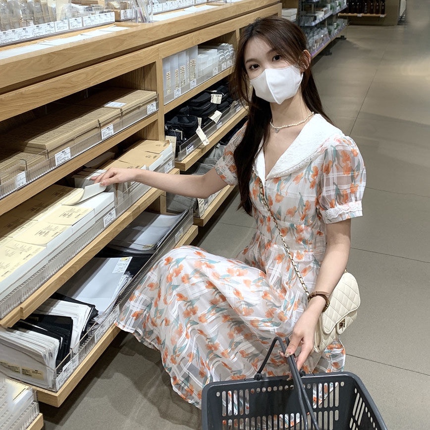 Đầm Nữ Cổ Sơ Mi Phong Cách Hàn Quốc Mới
