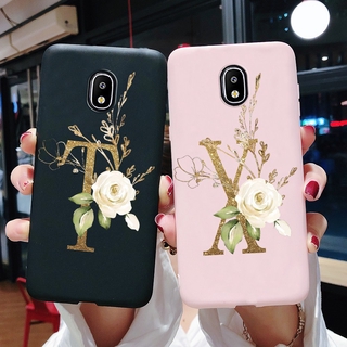 Ốp điện thoại silicon mềm chống sốc hình chữ cái cho samsung galaxy j7 pro 2017