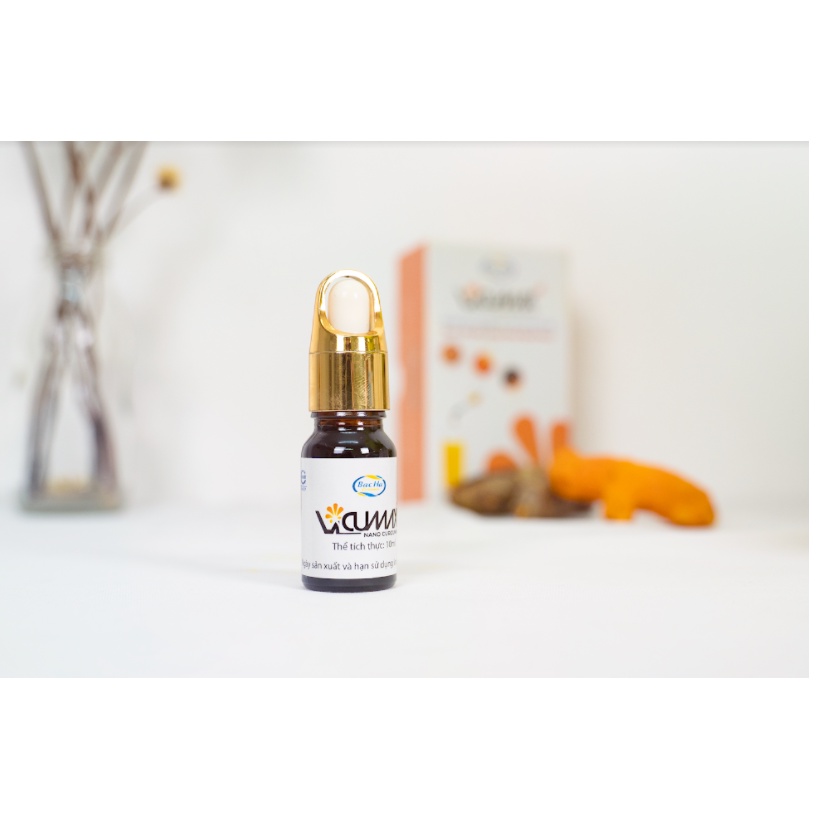 Vicumax Limited Nano Curcumin hộp dạng lỏng 10 ml - Tăng sức đề kháng, hồi phục nhanh tổn thương - VI0HL010