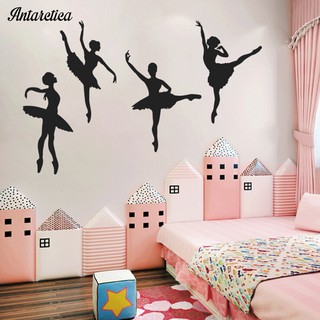 Decal dán tường cô gái múa ba lê