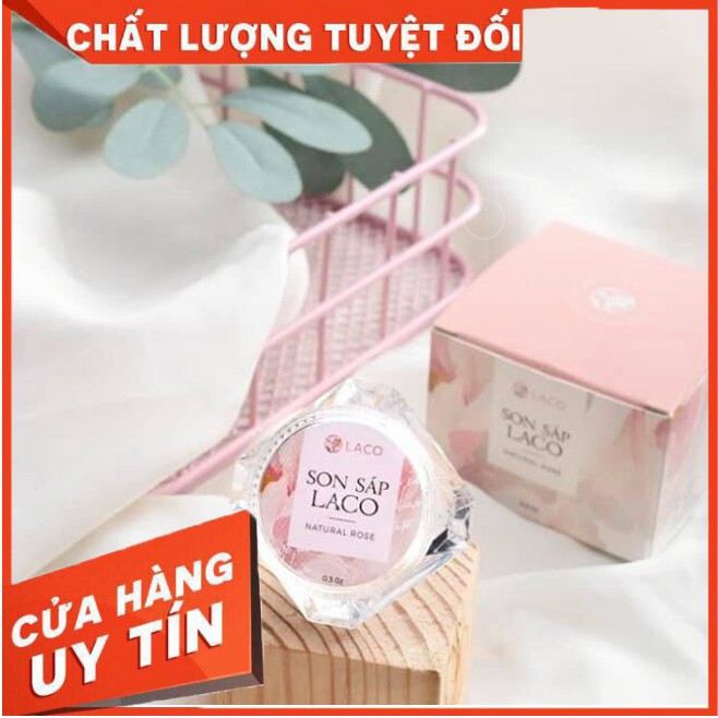 Son sáp dưỡng môi Laco - Chiết xuất hoàn toàn thiên thiên - Làm hồng môi, chống khô nứt, giữ ẩm cho môi