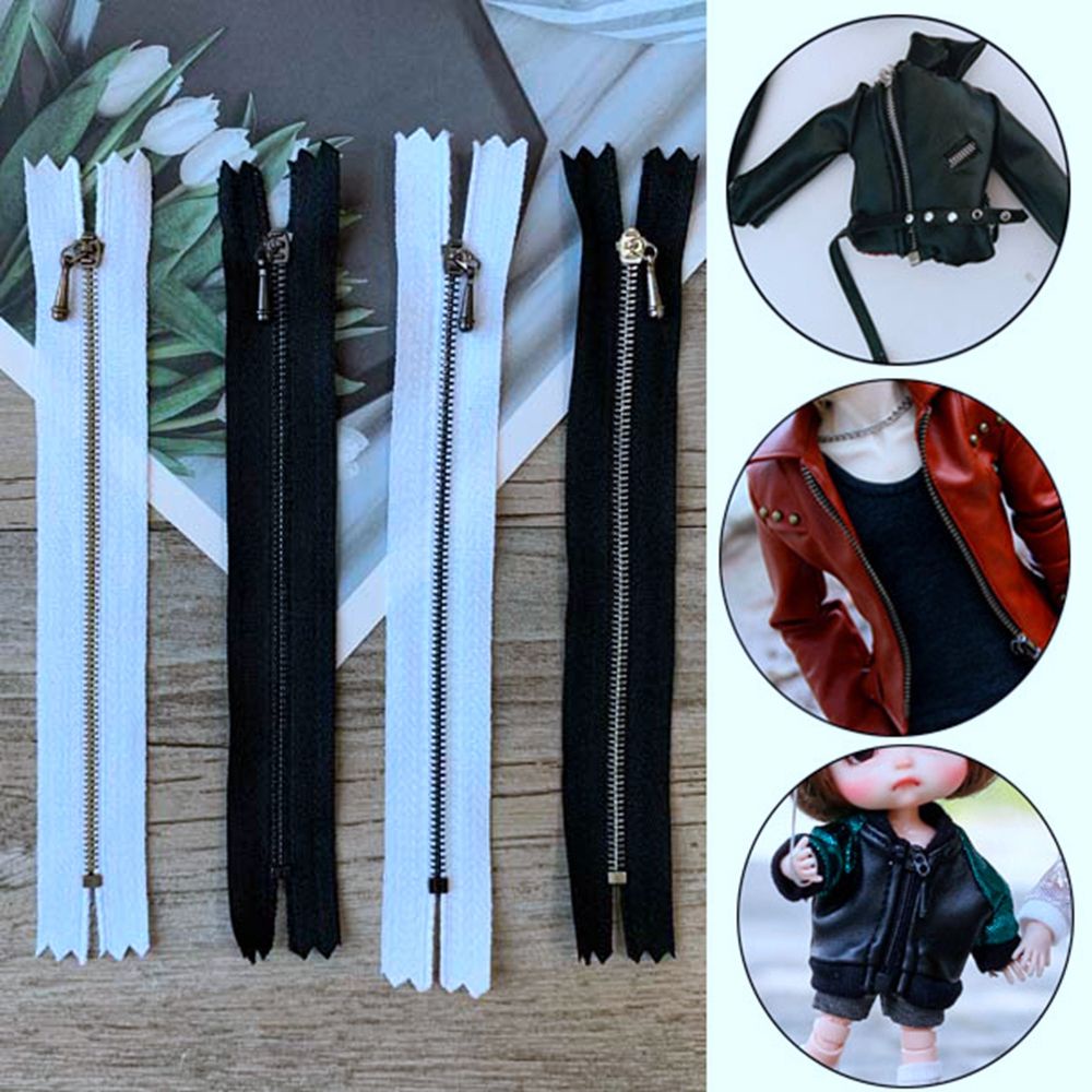 Dây kéo mini 10cm/12cm chất lượng cao dùng may quần áo búp bê DIY 16 kiểu