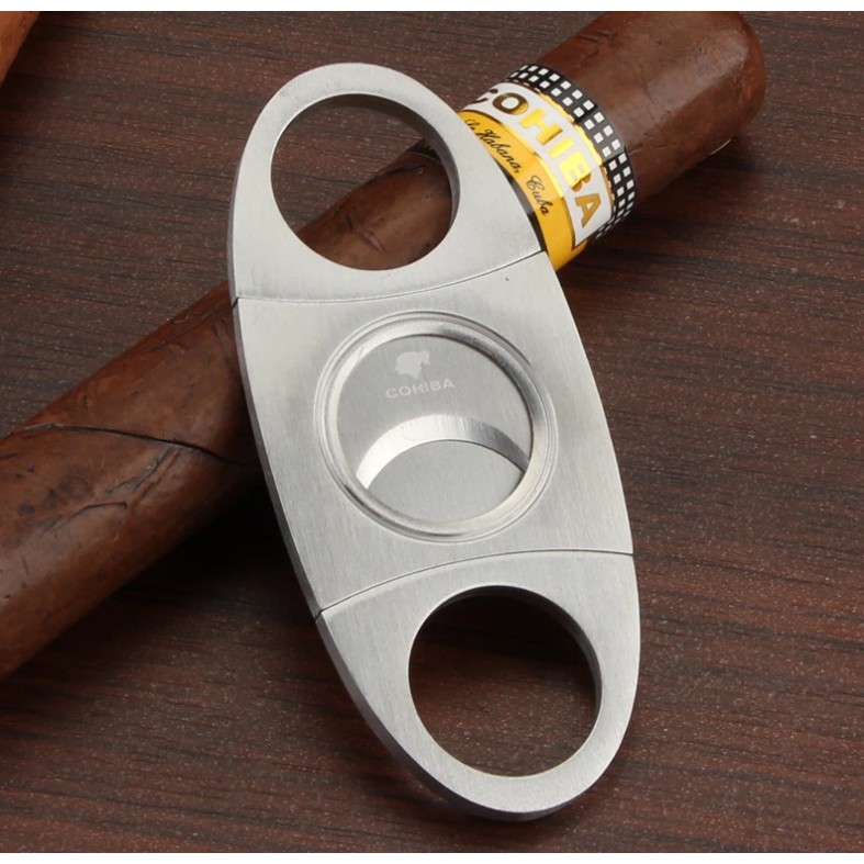 Dao cắt xì gà in logo Cohiba bằng thép không gỉ