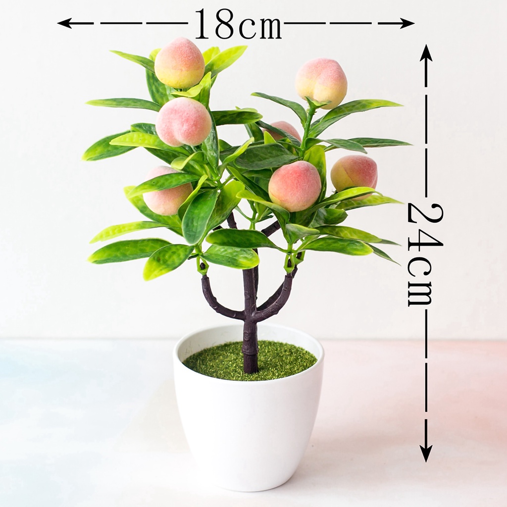 Chậu cây nhân tạo chất liệu nhựa sống động như thật độc đáo trang trí đám cưới