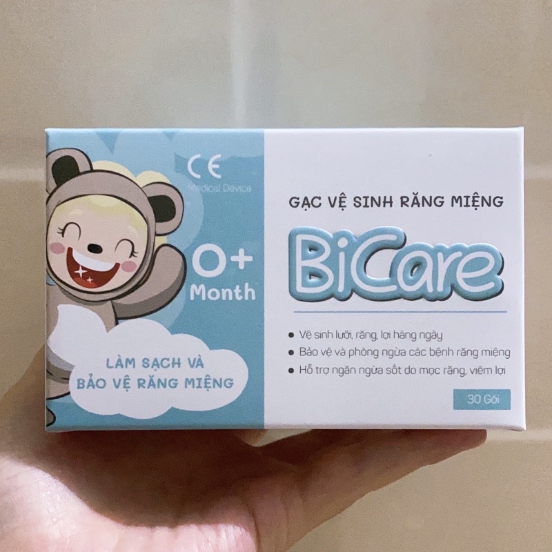 Gạc Rơ Lưỡi Vệ Sinh Răng Miệng BiCare | Rơ lưỡi BiCare cho bé