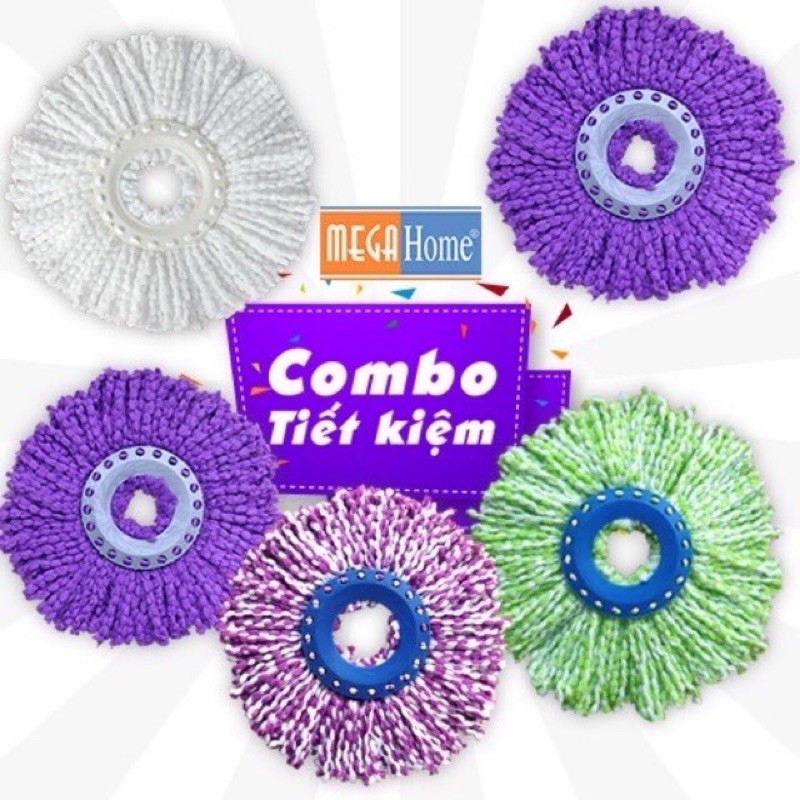 Combo 5 bông lau nhà microfiber