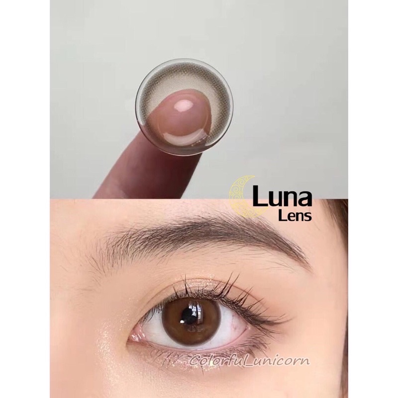KÍNH ÁP TRÒNG MÀU NÂU TRÀ TRONG VEO TEA BROWN SIÊU ÊM SIÊU MỀM NỘI ĐỊA TRUNG QUỐC - CÓ ĐỘ CẬN
