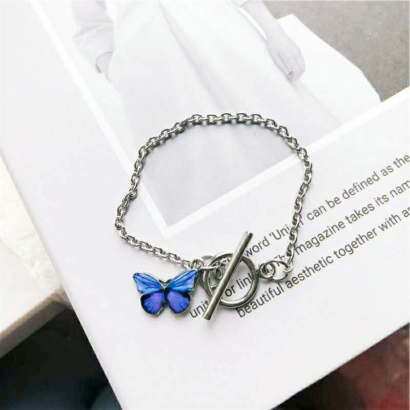 Dây Chuyền Mặt Hình Bướm Cá Tính Phong Cách Hip-Hop