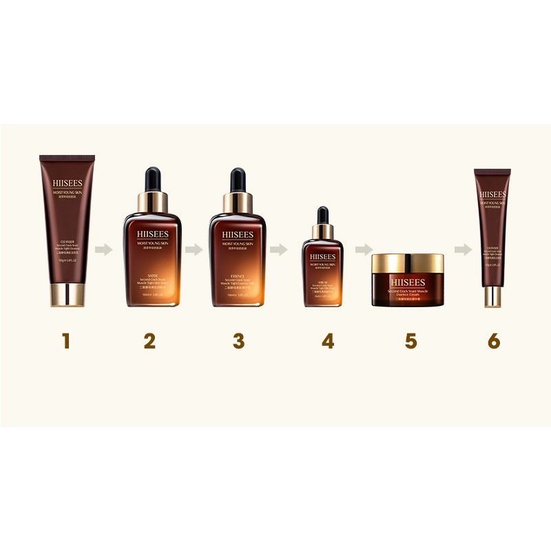 Bộ Dưỡng Trắng Da Căng Bóng,Cấp Ẩm 6 món HIISEES nội địa trung chính hãng | BigBuy360 - bigbuy360.vn