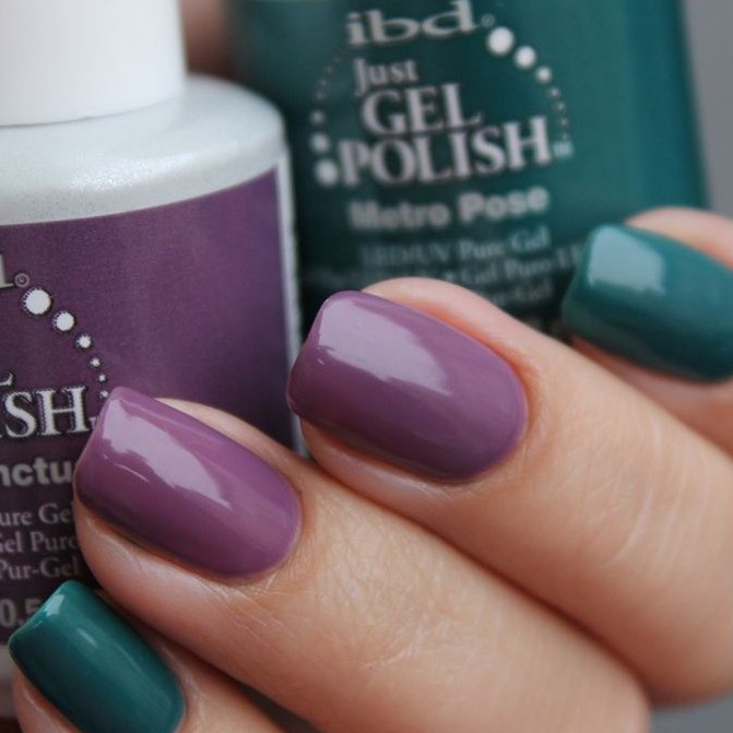 Sơn Gel Màu Xanh Tím Chính Hãng iBD Xuất Xứ USA Nước Sơn Mướt Mịn , Sắc Nét , Bám Bền Cao , Phúc An Nail Wax