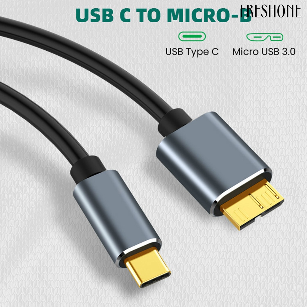 Cáp Chuyển Đổi Ổ Cứng 50 / 100 / 150cm USB 3.1 Type-c Sang USB 3.0 Micro-USB 5Gbps