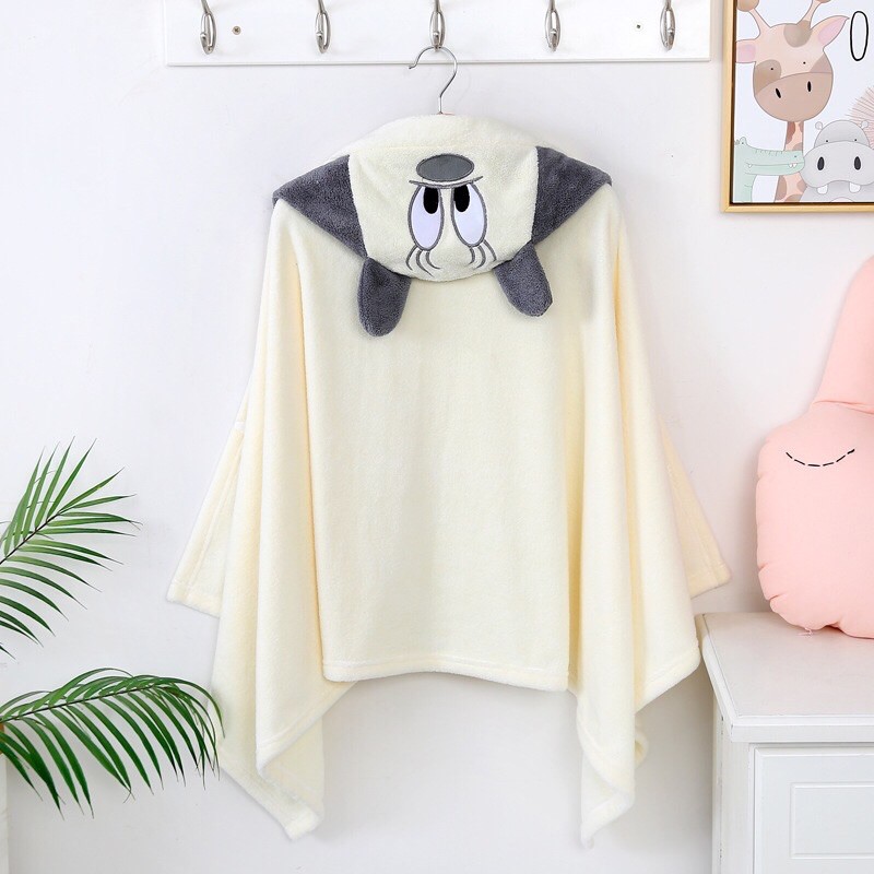 Khăn Tắm Cho Bé, Khăn Tắm Trẻ Em Có Mũ Trùm Đầu, Áo Choàng Tắm Cho Bé (M2)