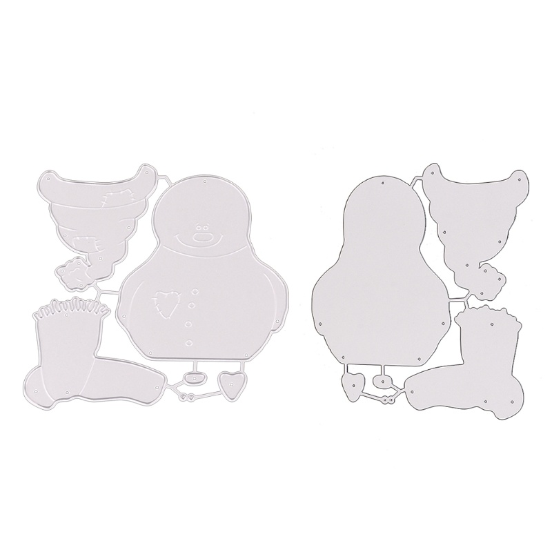 Khuôn Cắt Giấy Kim Loại Hình Người Tuyết Giáng Sinh