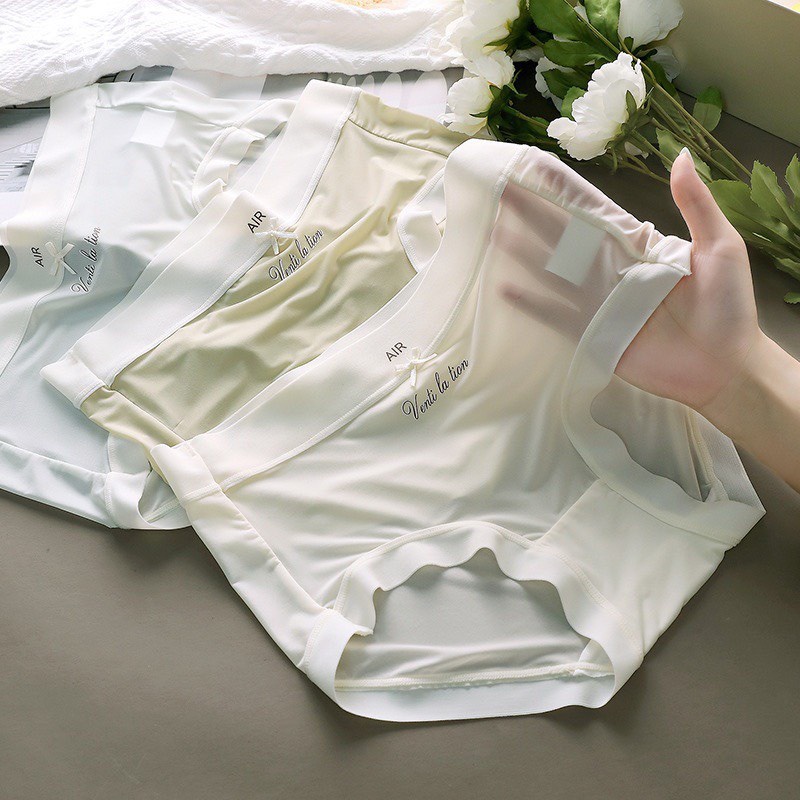 Quần Lót Nữ Tàng Hình Su Lụa phối Nơ Chữ Siêu Nhẹ 2282