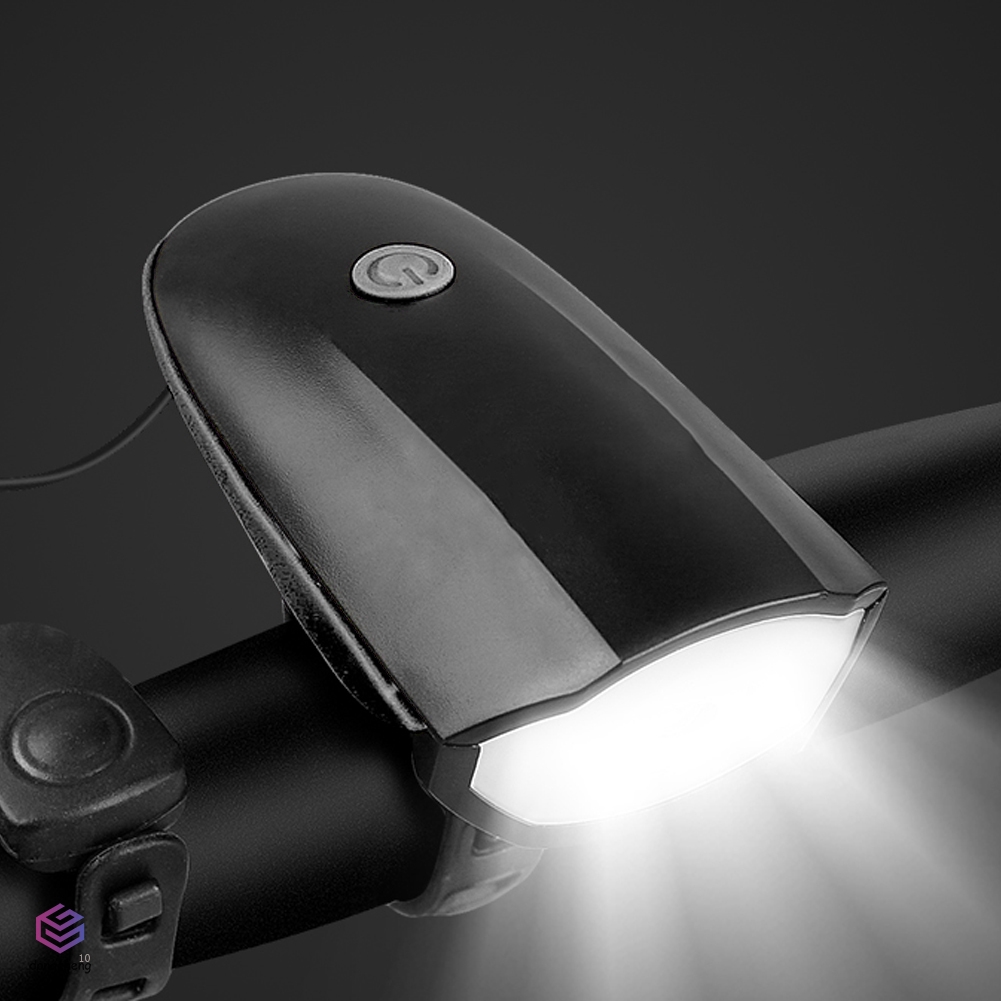 Đèn pha bóng LED sử dụng pin có còi cho xe đạp