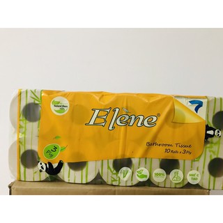 Giấy vệ sinh Elene tre siêu dai siêu mịn 10 cuộn có lõi