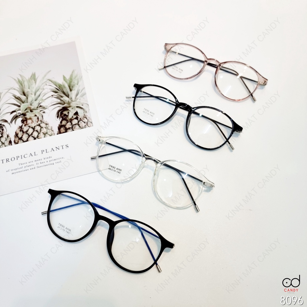 Gọng kính cận tròn thanh mảnh 8096 – Kính mắt Candy