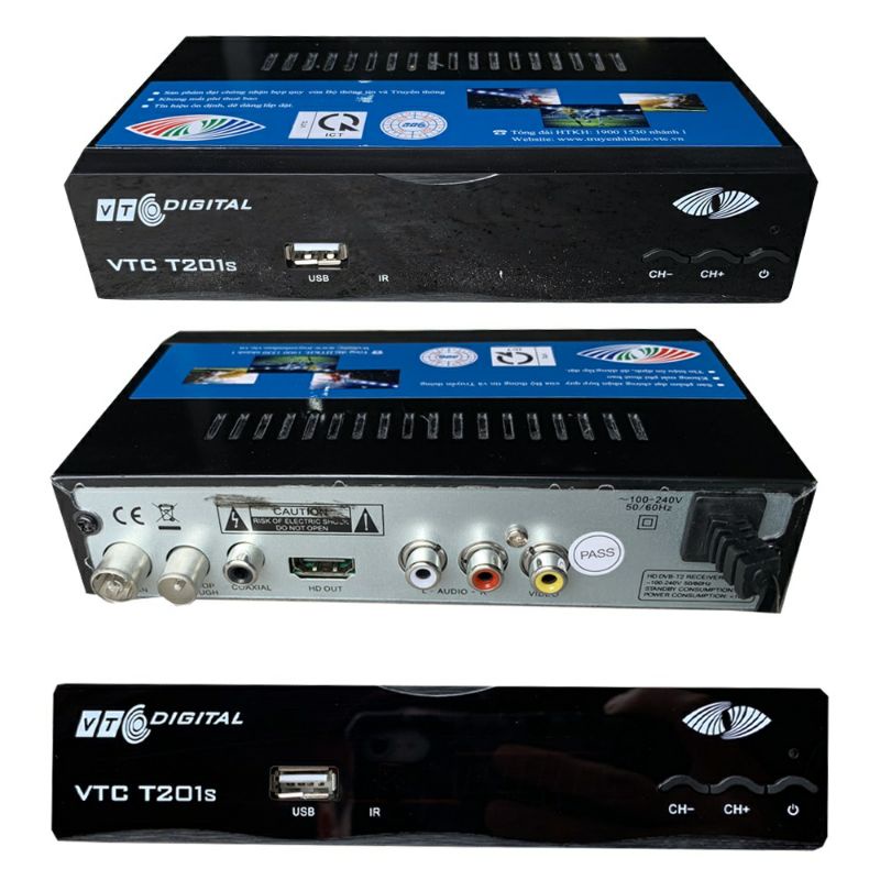 Đầu Thu Truyền Hình Số Mặt Đất DVB T2 VTC T201 Model 2021