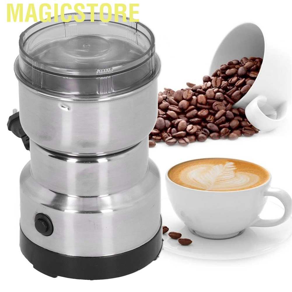 Magicstore Portable Coffee Grinder Household Electric Bean Grinding Machine for Home EU Plug 220V