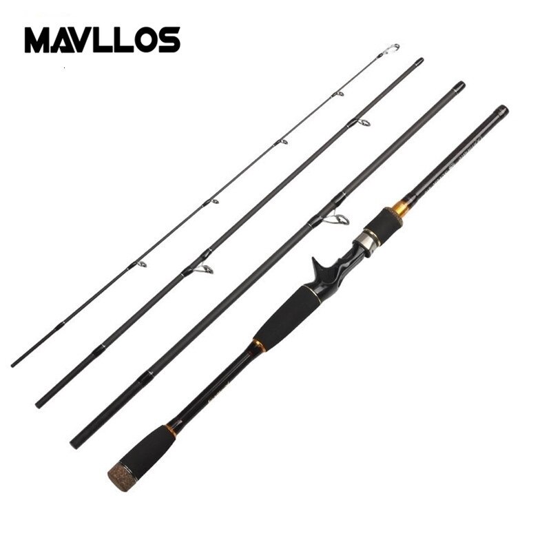 Mavllos Cần Câu Cá 2.1m 2.4m 2.7m 10-25g 4 Đoạn 12-25lb Chất Lượng Cao