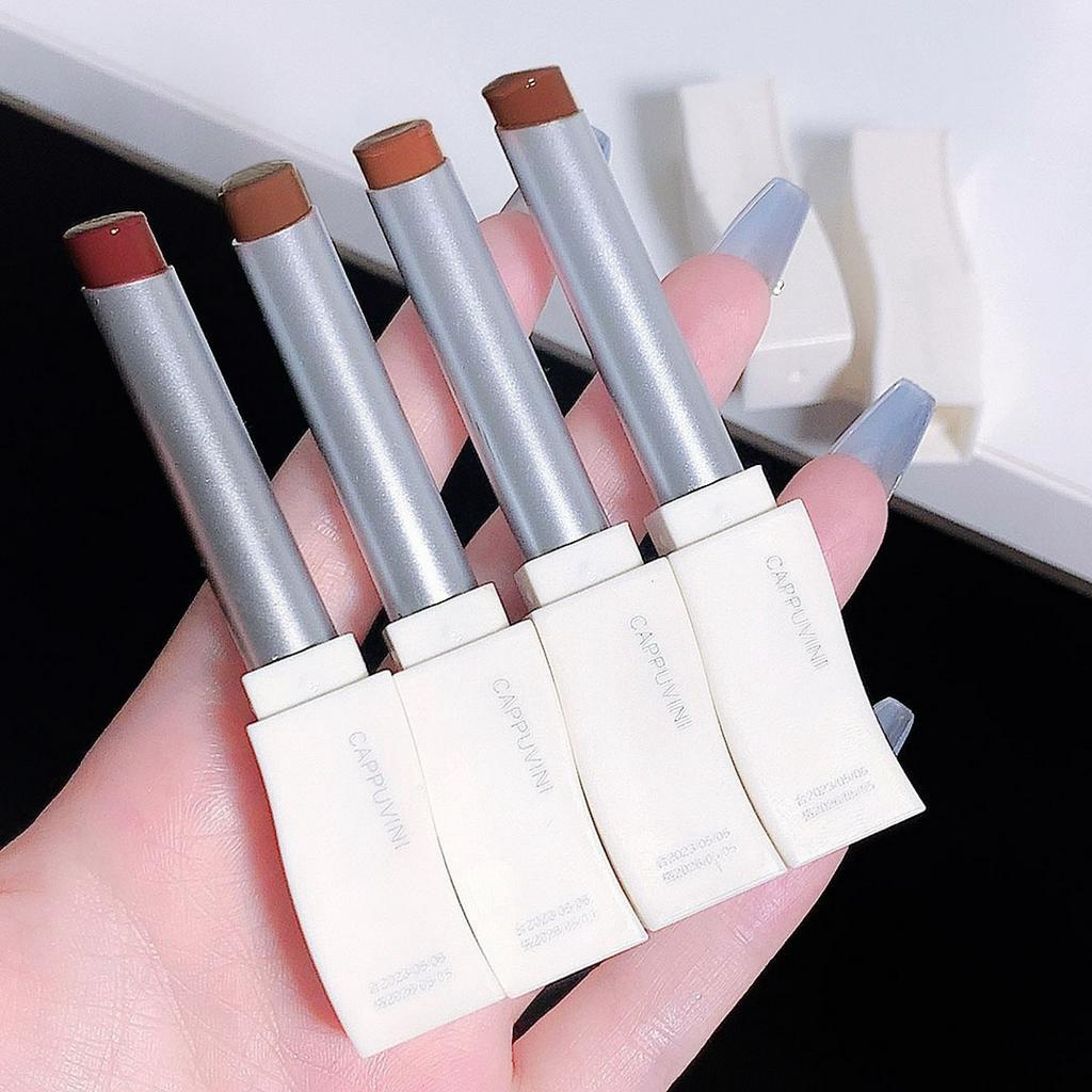 [Hàng mới về]Son Môi mirror nude CAPPUVINI Chống Thấm Nước Và Chống Dính Cao Cấp