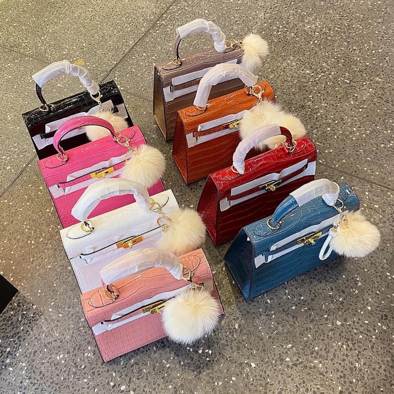 Túi xách nữ sz 21-25hàng full hộp , tặng kèm khăn lụa