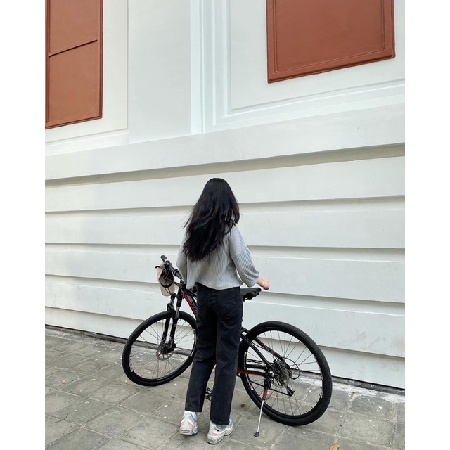 Quần jeans Ống suông dài Ruchan