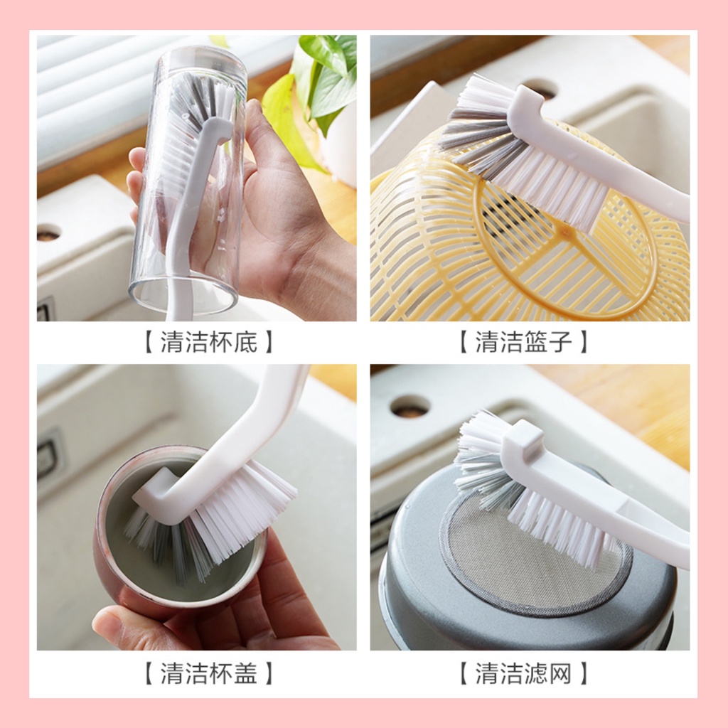 [Đời Sống] Bàn chải vệ sinh ly cốc có thể bẻ cong tiện lợi dễ sử dụng