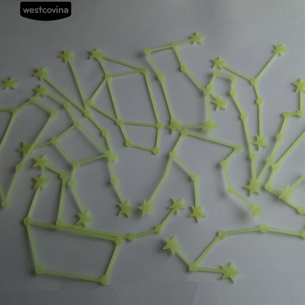 Sticker dán tường dạ quang hình chòm sao