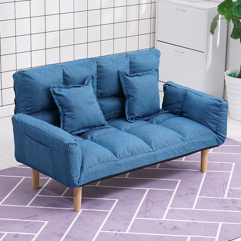 ❈Ghế sofa lười phòng khách căn hộ nhỏ ngủ net người nổi tiếng dễ thương gấp đôi tatami giường đơn giản sử dụng kép