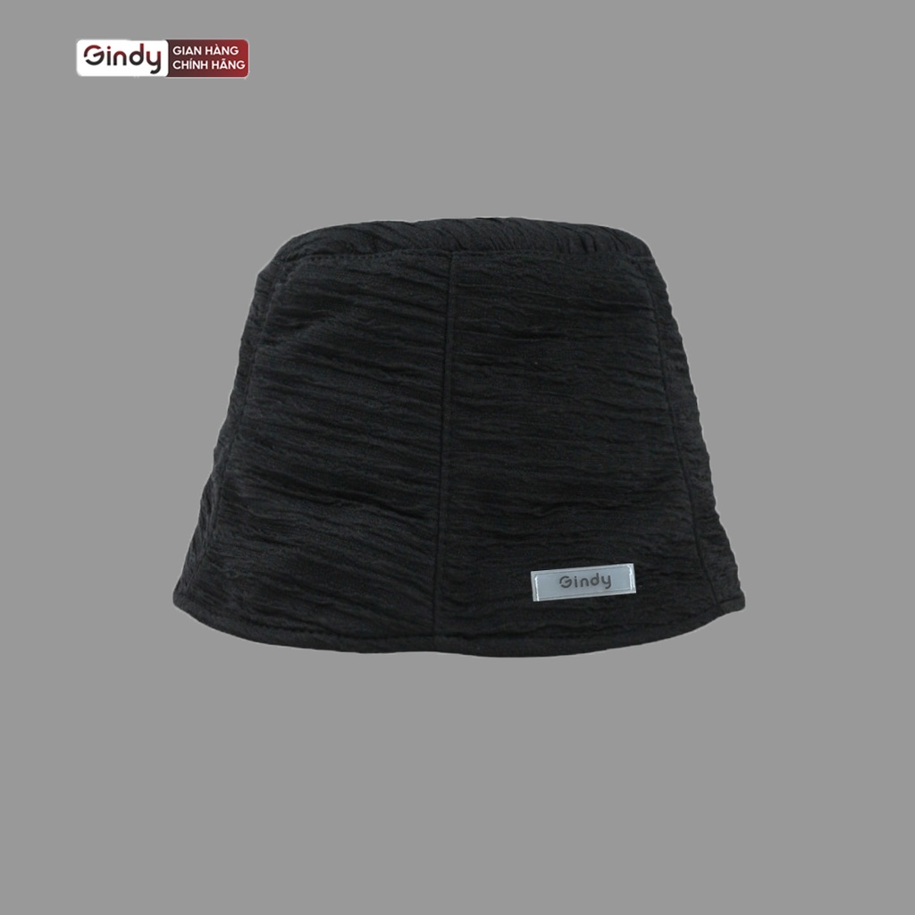 Nón bucket cao cấp cotton chống nắng GINDY mũ unisex trơn vành cụp siêu nhẹ thoáng mát tạo hình nhăn độc đáo M007