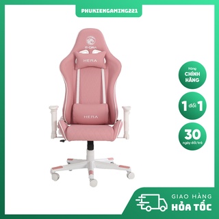 Ghế Gaming Cao Cấp| E-Dra EGC224 Hera Pink| Trắng Hồng - Tay nâng hạ - Chịu lực 150kg - Hàng Chính Hãng