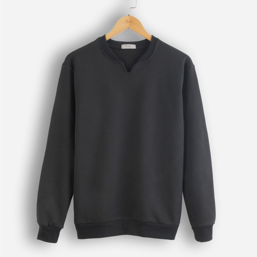 Áo Sweater Nam Dáng Cổ V ROUGH Chất Nỉ Lông Co Giãn | BigBuy360 - bigbuy360.vn